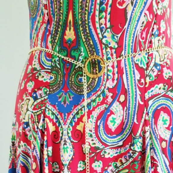 LAUREN RALPH LAUREN Red Paisley Dress - XS - ⭐Host Pick⭐ - Picture 4 of 11